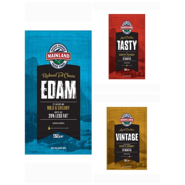เมนแลนด์ ชีส 470 กรัม Mainland Edam Tasty Vintage cheese