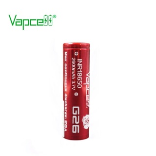 Vapcell G26 INR18650 2600mAh 25A รุ่นใหม่ล่าสุด แพค1ก้อน