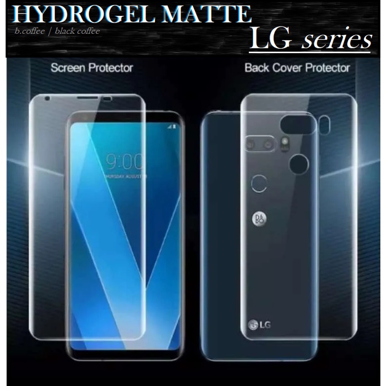 PHY MATTE HYDROGEL LG Q6 / Q6 PLUS ด้านหลังด้านหน้า