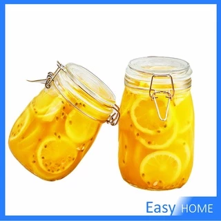 โหลแก้วมีฝาปิด โหลแก้วสูญญากาศ มีหลายขนาดให้เลือก ขวดแก้วปิดสนิท [A648] Glass sealed jar