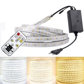 สายไฟ Led 220V 10-30 ม. กันน้ํา ปลั๊ก Eu 5730 120 Led/M 3 สี พร้อมรีโมตคอนโทรล