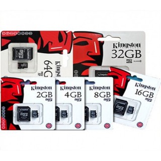 ส่วนลด Kingston Memory Card Micro SDHC 2/4/8/16/32/64/128 GB Class 10 คิงส์ตัน เมมโมรี่การ์ด SD Card