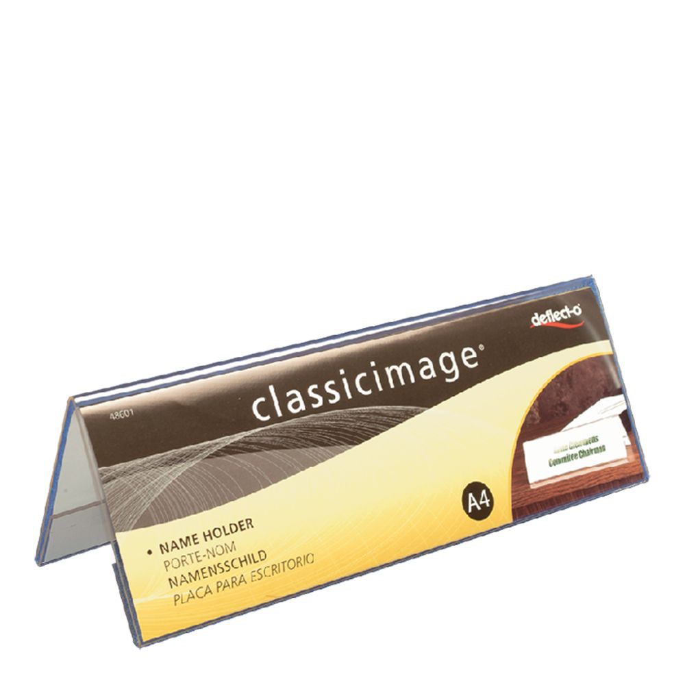 ป้ายชือตั้งโต๊ะอะคริลิก 2 หน้า รุ่น 48601 ขนาด A4 Acrylic table name sign 2-sided model 48601 size A