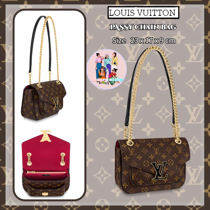 ลูอิส　วิตตอง  Louis Vuitton PASSY Chain Bag/Crossbody Bag/Shoulder Bag/New Arrival/Hot Sa00