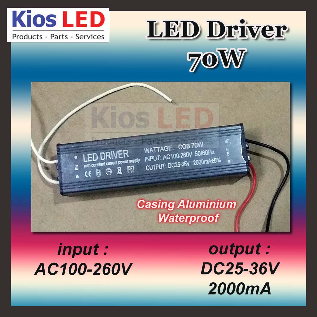ไดร์เวอร์ LED 70w 70 วัตต์ COB กันน้ํา