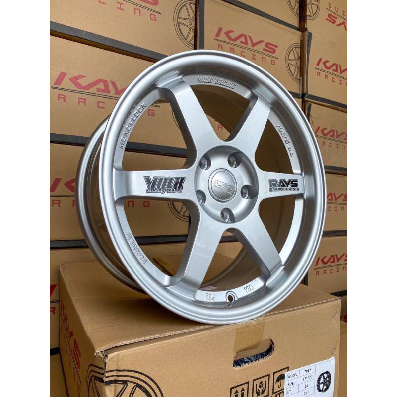 ล้อแม็กใหม่ TE37 สีบรอนช์  ขอบ17  ( 17 x 5 รู ) งานKAYS - หน้ากว้าง 7.5 -