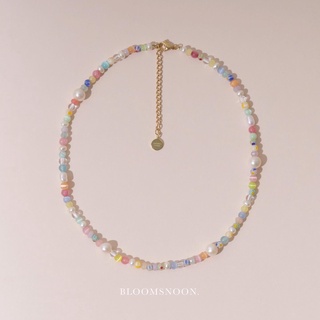 Bloomsnoon, Miami Vine Necklace สร้อยมุกน้ำจืดแท้ (18k gold plated)