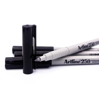 Electro48 Artline  ปากกามาร์คเกอร์ อาร์ทไลน์ หัวเข็ม 0.4 มม. ชุด 4 ด้าม  (สีดำ) เขียนได้ทุกพื้นผิว