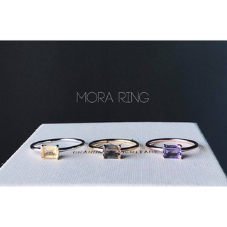 แหวนพลอยสี่เหลี่ยม Mora ring