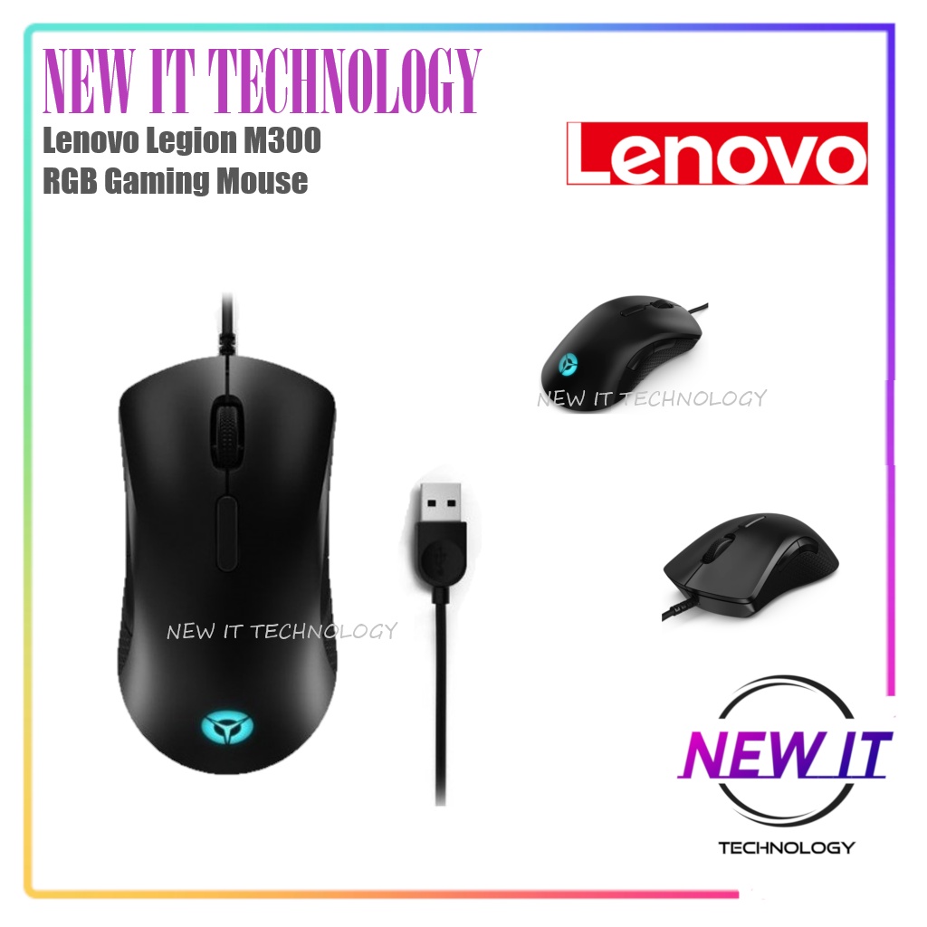 LENOVO LEGION M300 RGB Gaming Wired Optical Mouse 8000DPI / MICRO SWITCH / 1000HZ ( GY50X79384 )