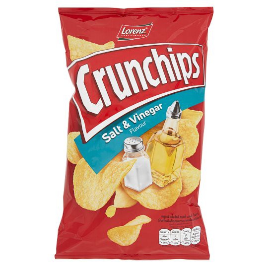 💥(แพ็ค3)💥ลอเรนซ์มันฝรั่งทอดกรอบเกลือทะเลและน้ำส้มสายชู 100 กรัม/Lorenz Crunchips Sea Salt and Vinega