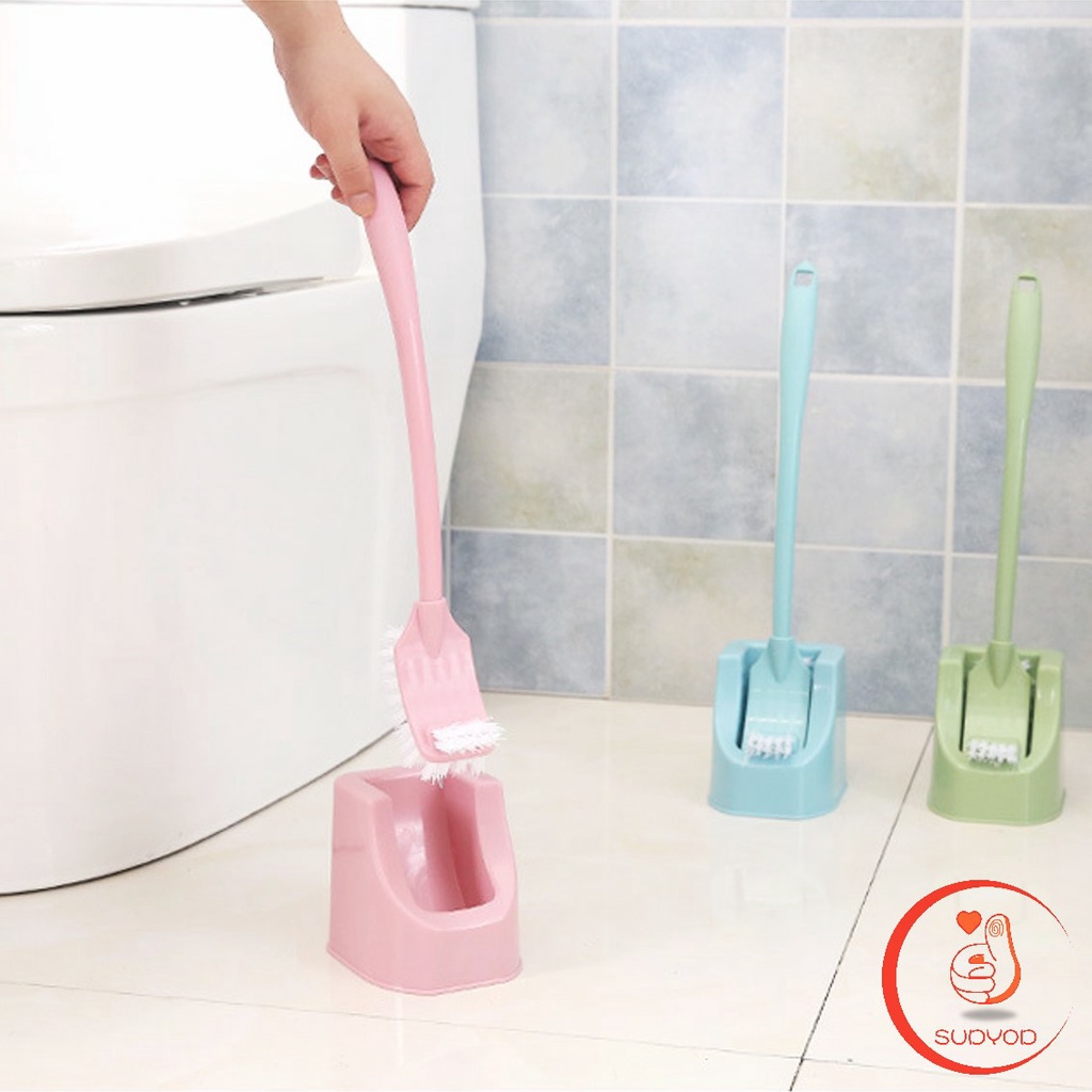 แปรงขัดห้องน้ำ หัวแปรง 2 ด้าน มีทั้งหมด 3 สี Toilet Brush