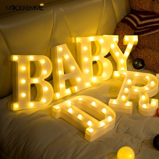 ( 26 ตัวอักษร Led Night Light ) ( Diy สัญลักษณ์สัญลักษณ์หัวใจโคมไฟเครื่องประดับ )