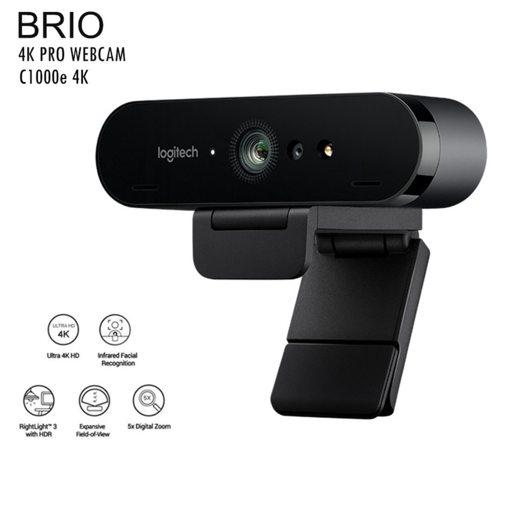 Logitech BRIO 4K Ultra HD C1000e กล้องเว็ปแคม ประชุมผ่านวิดีโอ สตรีมมิ่ง หรือการบันทึกภาพ ของแท้ รับประกัน 1ปี