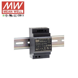 MEANWELL HDR-60-24 : Switching power supply 60W 24VDC 2.5A- Meanwell พาวเวอร์ซัพพลาย