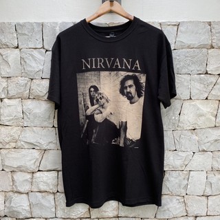 เสื้อวง NIRVANA SITTING PHOTO รับประกันแท้ 100% นำเข้าจาก USAS-5XL