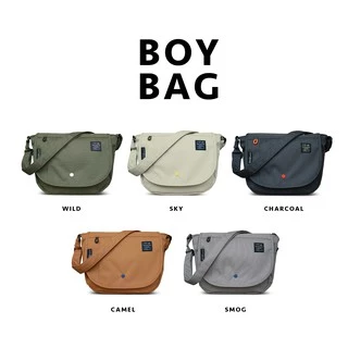 Boy relife charcoal navy bag กระเป๋าสะพายข้าง รุ่นบอย สีกรมดำ