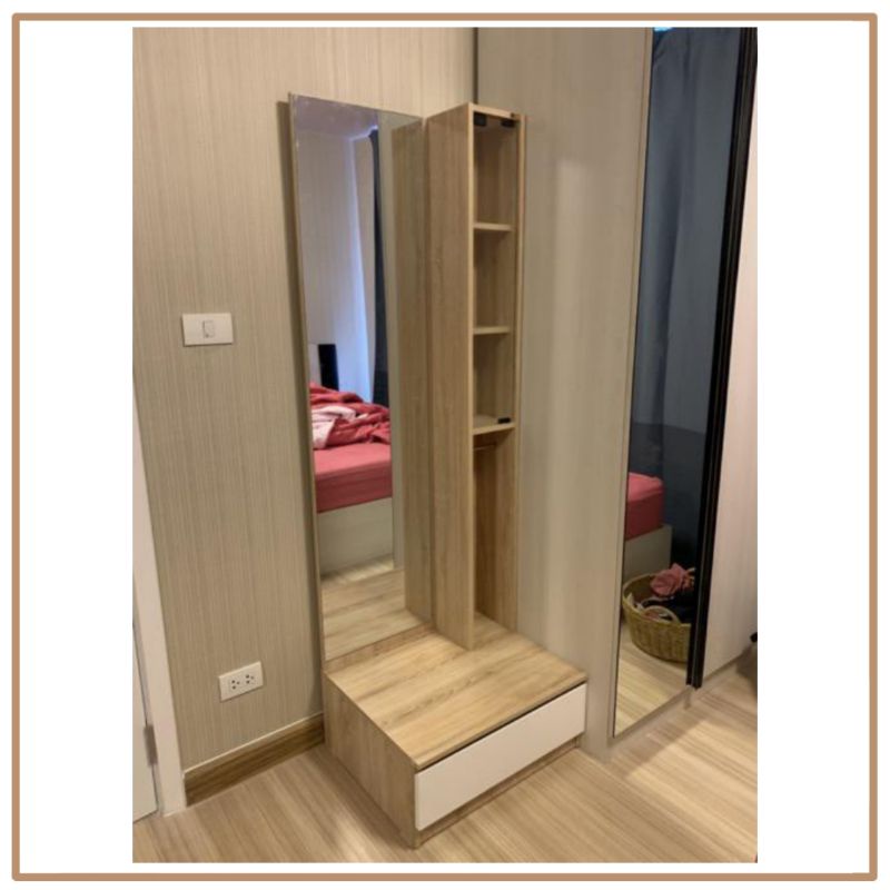 โต๊ะเครื่องแป้งทรงยืน เต็มตัว รุ่น WD708