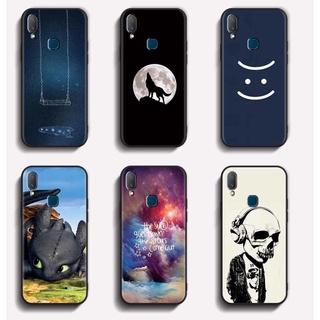 Softcase VIVO 1814 1811 1816 1807 เคสกันแตก คุณภาพสูง TPU ฝาครอบป้องกันเต็มรูปแบบ ยางซิลิโคน สีดํา