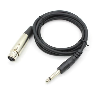 【1.5M/3M/5M/10M】  สายไมโครโฟนสายไฟ xlr female to jack 6 . 35 มม