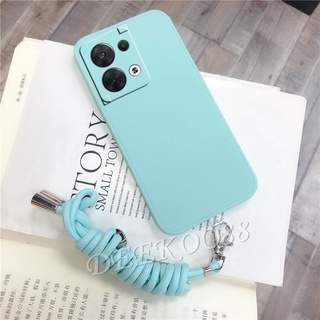 ใหม่ เคสโทรศัพท์มือถือ TPU แบบนิ่ม พร้อมสายคล้องคอ สําหรับ OPPO Reno8 Reno7 Reno6 Z Pro 5G 4G Reno 8 8Pro 8Z 7 7Pro 7Z 6 6Z 2022