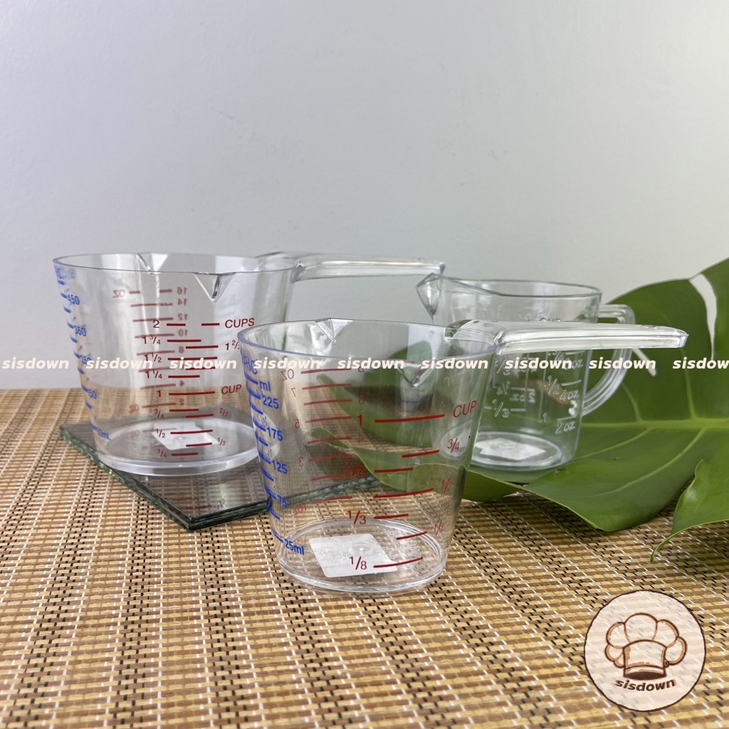 แก้วตวง ถ้วยตวงพลาสติก ที่ตวง ถ้วยตวงพลาสติกด้ามยาว 250,500ml. เหยือกตวง food grade ตวงน้ำ - รูปที่ 2