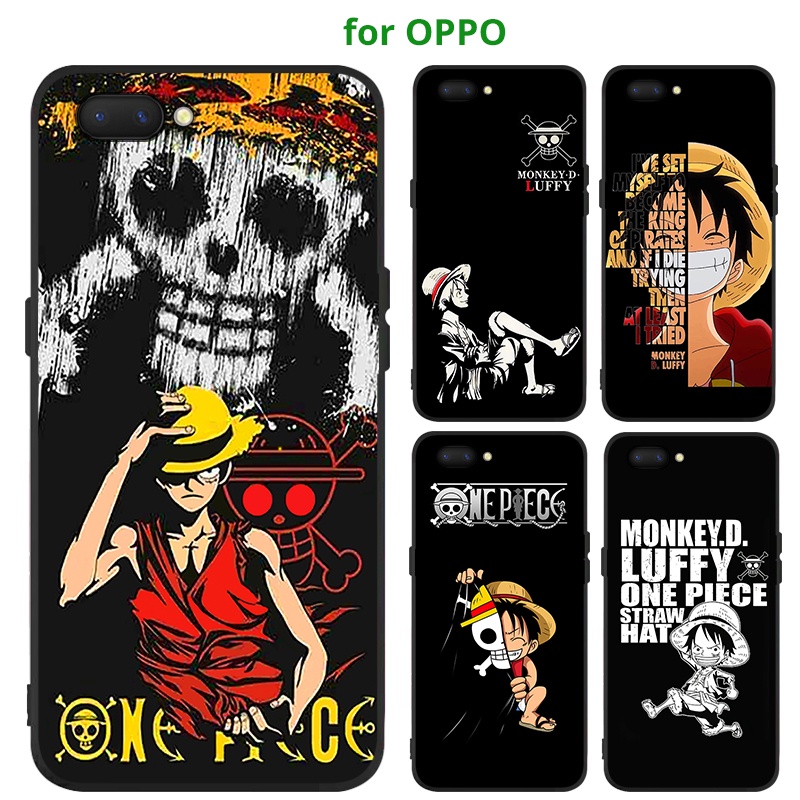 เคส OPPO A5 A9 A31 A12 A11K 2020 A3S A5S A7 F1S F5 F7 REALME C1 F9 F11 Pro โทรศัพท์มือถือ TPU ลายการ์ตูนลูฟี่ สําหรับ