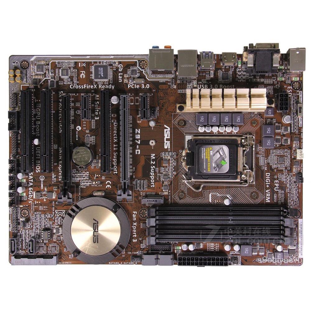 Used Asus Z97-C Desktop Motherboard Z97 LGA 1150 i7 i5 i3 DDR3 32G SATA3 ATX