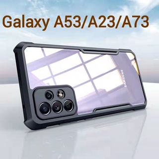 A13 LTE 4G/A13 Lite 4G/A23เคสกันกระแทกขอบสีหลังใสSamsung Galaxy A04S/M53 5G/M23/F23/M33/A53 5G/A13 4G/A13 5G/A33/A73