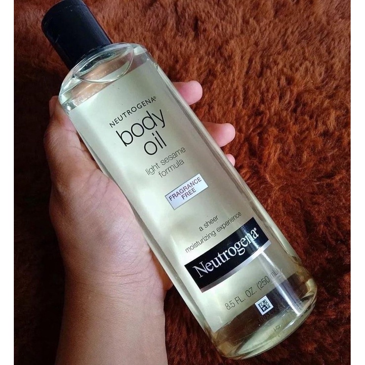 Neutrogena body oil light sesame formula fragrance free 250ml