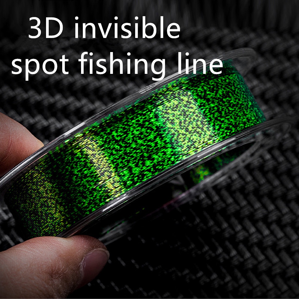 50m สายตกปลาที ่ มองไม ่ เห ็ น Speckle ปลาคาร ์ พ Fluorocarbon Line Super Strong Spotted Line Sinking Fluorocarbon On Line