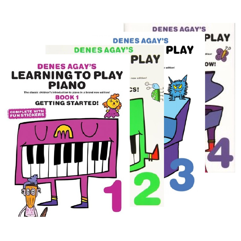 POCO: Denes Agay's Learning to Play Piano - Book 1 2 3 4