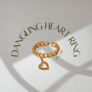 Dangling Heart Ring I @trophies.co