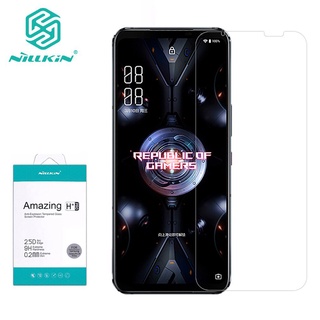 ฟิล์มกระจกนาโนมิเตอร์กันรอยหน้าจอสําหรับ Asus Rog Phone 5 Nillkin Amazing 2.5D H+ Pro Nanometer Screen Pro สําหรับ Asus Rog Phone 5