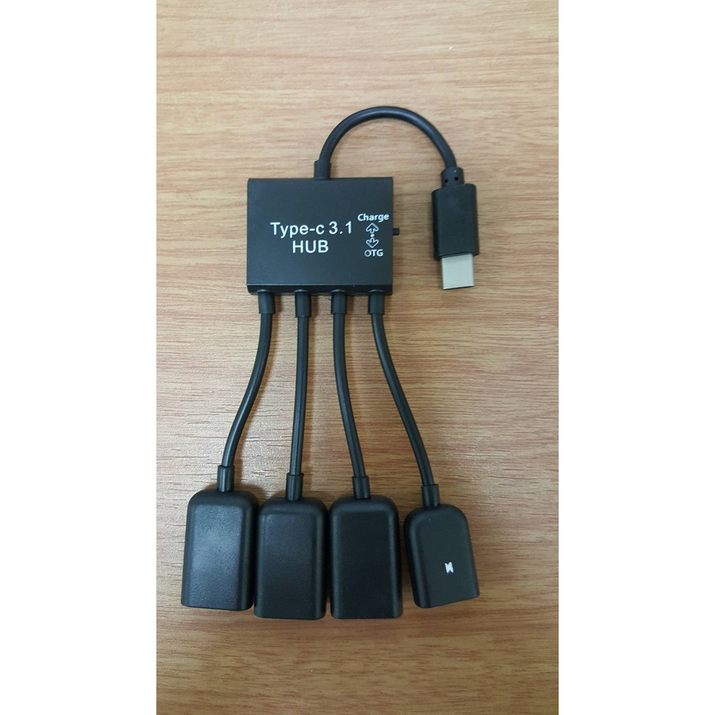 OTG Charge Hub ( USB TYPE C ) สำหรับอุปกรณ์เสียบเสริมต่างๆ เช่น Flash Drive และอื่นๆ พร้อมชาร์จไฟมือ
