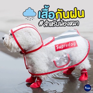 Royalty Pets เสื้อสัตว์เลี้ยง เสื้อกันฝนสัตว์เลี้ยง Supredog ซูพรีม แฟชั่นสัตว์เลี้ยง เสื้อสุนัข เสื้อแมว เสื้อผ้า RY078