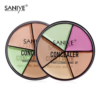 【SANIYE】 ครีมคอนซีลเลอร์แบบพกพา 5 สี เหมาะสำหรับการแต่งหน้าทุกวัน Small Concealer Gel Palette  R1179