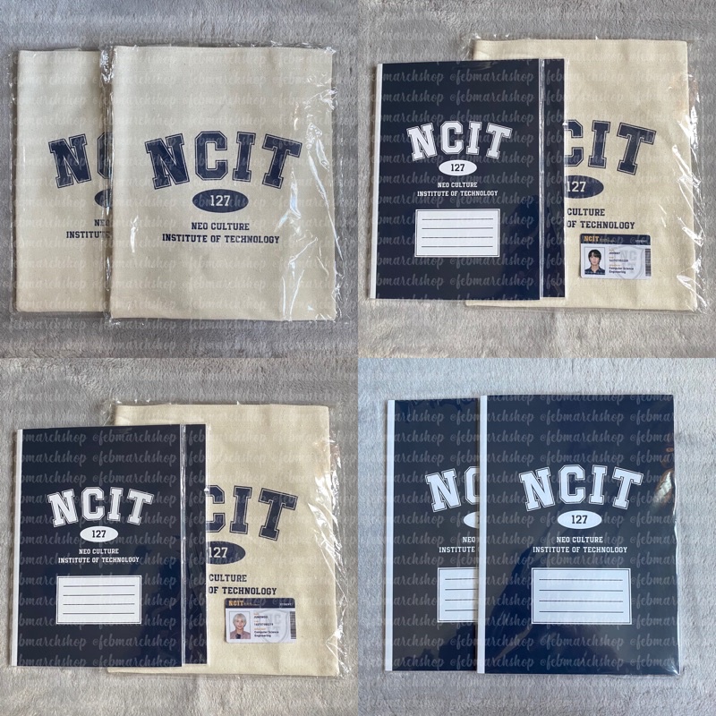 พร้อมส่ง nct 127 ncit campus set - eco bag จอห์นนี่ จองอู