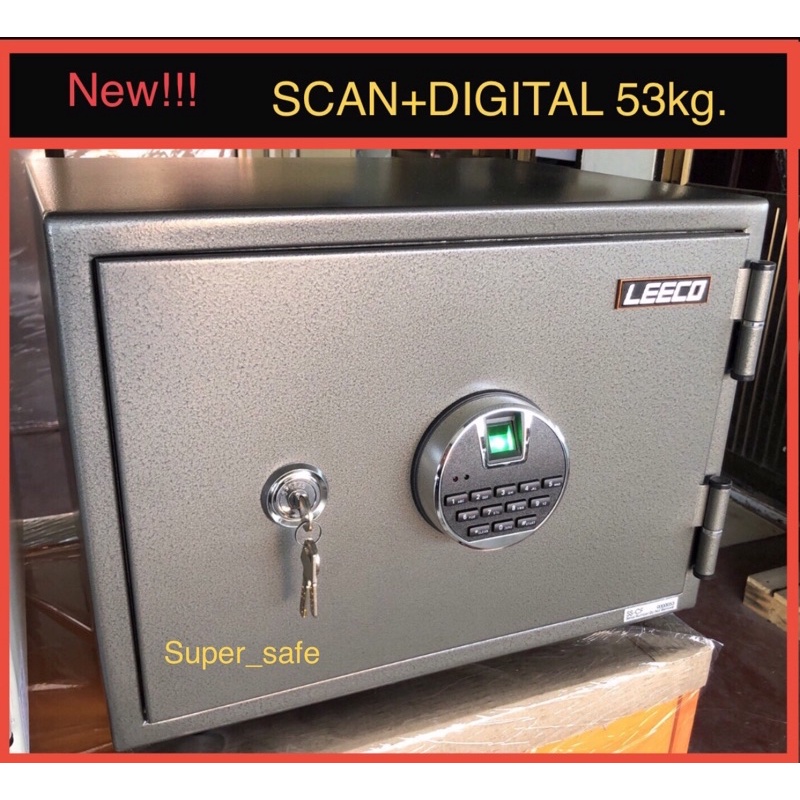 🔥รุ่นใหม่🔥ตู้เซฟ สแกนนิ้วมือ และ ดิจิตอล Leeco รุ่น SS-CF ลีโก้ scan+digital นน. 53กก ขนาด 38.2x48.4x43.3 cm นำ้หนัก53กก