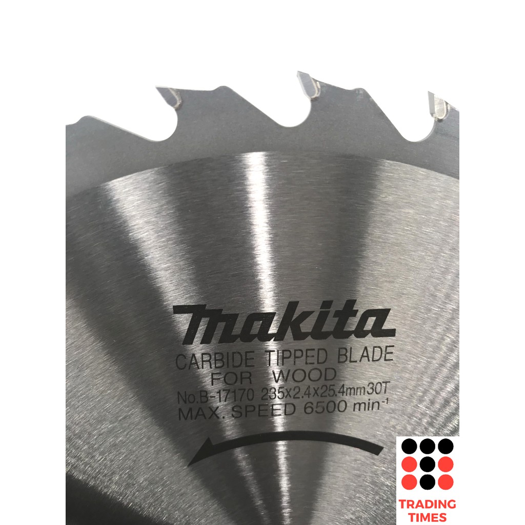 MAKITA ใบเลื่อยวงเดือน คาร์ไบด์ ตัดไม้ 9 นิ้ว  รุ่น B-17170 9x30 T  /  B-17192 9x40T - รูปที่ 3