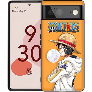 เคสโทรศัพท์มือถือนิ่ม บางพิเศษ พิมพ์ลาย One Piece สีดํา สําหรับ Google Pixel 7 Pro 7a 6A 4a