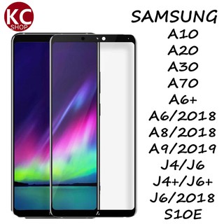 ฟิล์มกระจกเต็มจอ Samsung (สีดำ)A10/A20/A30/A50/A70/A6+/A6 2018/A8 2018/A9 2019/J4/J6/J4+/J6+/J6 2018/S10E