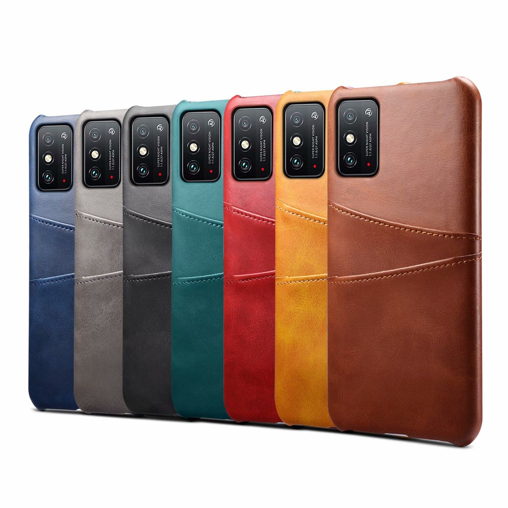 เคสหนังแบบมีช่องใส่บัตร 2 ช่องสําหรับ Huawei P40 P30 P20 Pro Lite