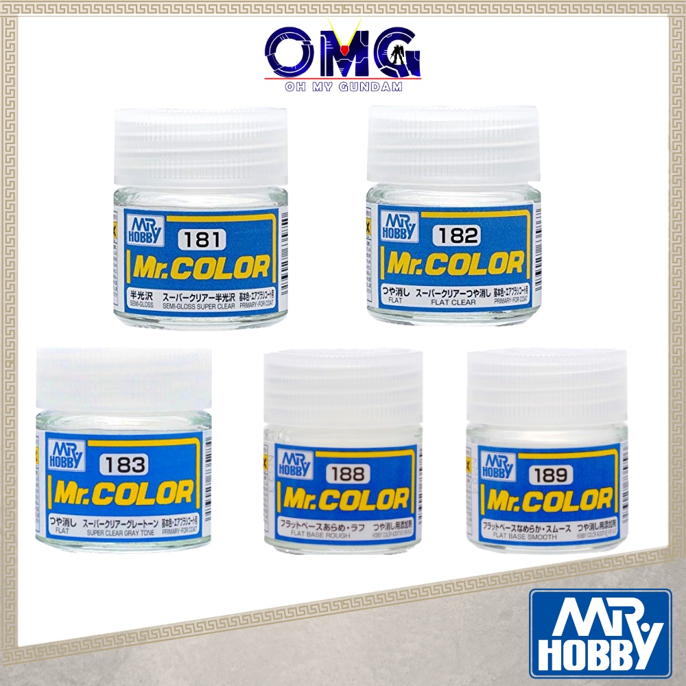C181 - C189 Paint Mr Hobby Mr Color Primary Coating Topcoat Gundam Paint Coat Semi Gloss Flat Top Co