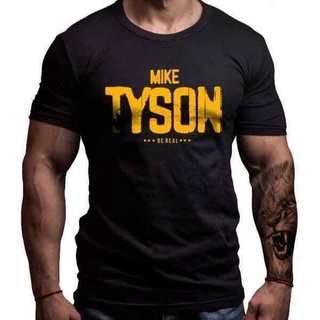 ราคาถูกเสื้อยืดcalBorn Lion เสื้อยืดลําลองสําหรับผู้ชายแขนสั้นคอกลมพิมพ์ลาย Mike Tyson Limited DfcS-5XL