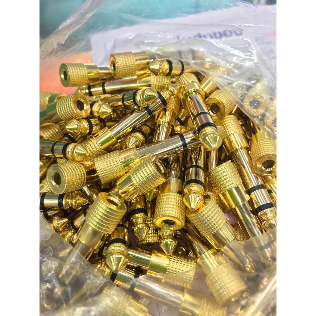 ส่งจากไทย x3 ตัวแปลงแจ็ค 6.5mm M เป็น 3.5mm F Audio Jack  Audio Adapter 6.5 to 3.5 หัวแปลง ได้3ตัว 6