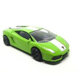 Majorette Lamborghini Gallardo - White Stripe  - Green Color /Wheels 5SVB /scale 1/64 (3 inches) no Package