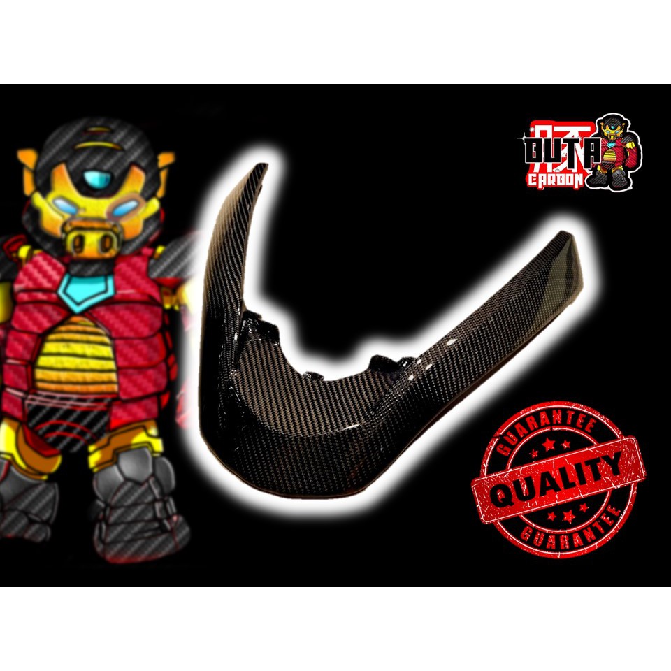 คิ้วไฟหน้า PCX 2014 - 2017 คาร์บอนแท้ ลาย 2 (อะไหล่เบิกศูนย์)