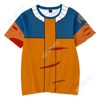 เสื้อยืดคอกลม แขนสั้น พิมพ์ลาย Naruto Jersey Hokage Ninja สําหรับผู้ใหญ่ วัยรุ่น