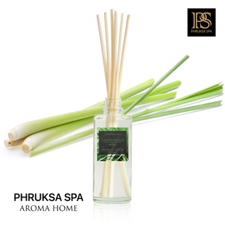 PHRUKSA SPA ก้านไม้หอมปรับอากาศ กลิ่นตะไคร้ 50 มล. (Reed Diffuser Lemongrass)แถมฟรี! ก้านไม้หวาย